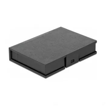 Aizsargkārbas vāciņš DeLOCK 18372 3,5 collu HDD, melns