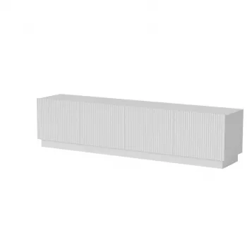 TV skapītis cama meble LIVERTI 2000x420x480 mm, balts, skaidu plātnes virsma