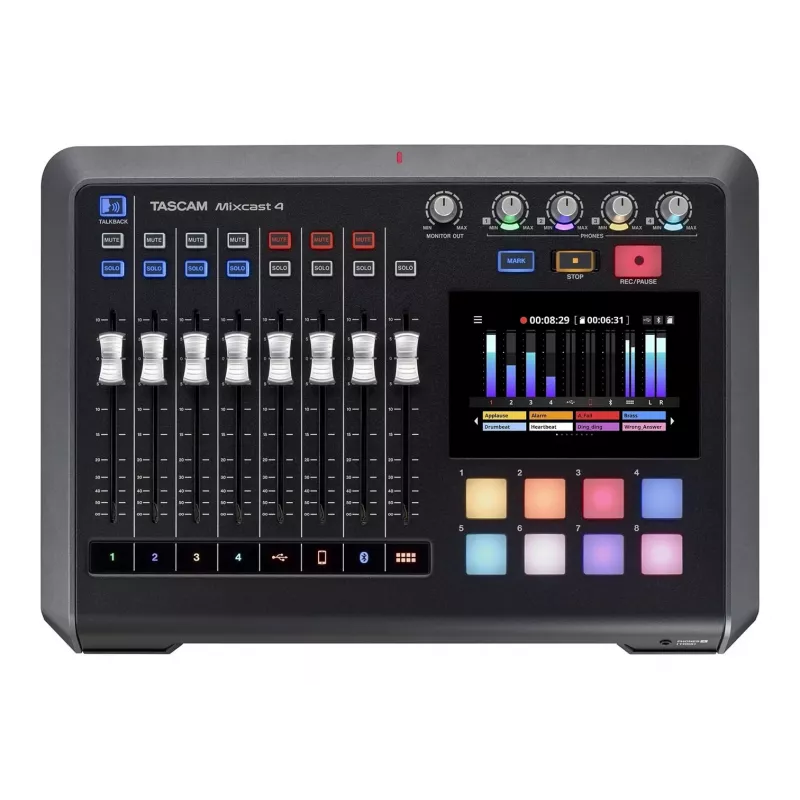 Tascam Mixcast 4 - mikseris podkāstu ierakstīšanai