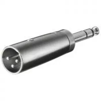 Wentronic Goobay XLR adapteris - XLR spraudnis (3 kontaktu) > ligzda 6,35 mm spraudnis (4 kontaktu, stereo) (27515)