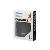 ADATA DashDrive Durable HD650 ārējais cietais disks 1 TB 2,5 collas USB 3.2 Gen 1 (3.1 Gen 1) Melns