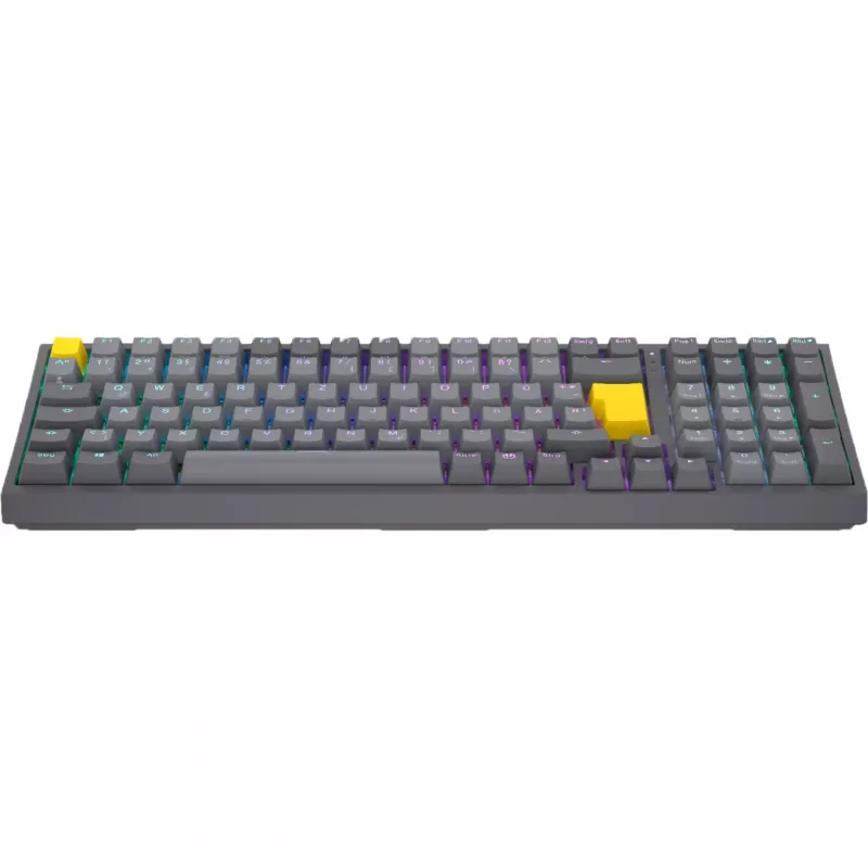 Celeris 1800, spēļu tastatūra pelēka, DE izkārtojums, ENDORFY dzeltena by Gateron