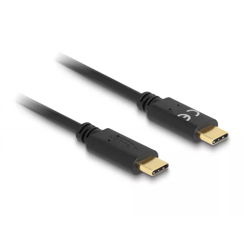 DeLOCK USB Type-C uzlādes kabelis 15 cm PD 5 A ar E-Marker