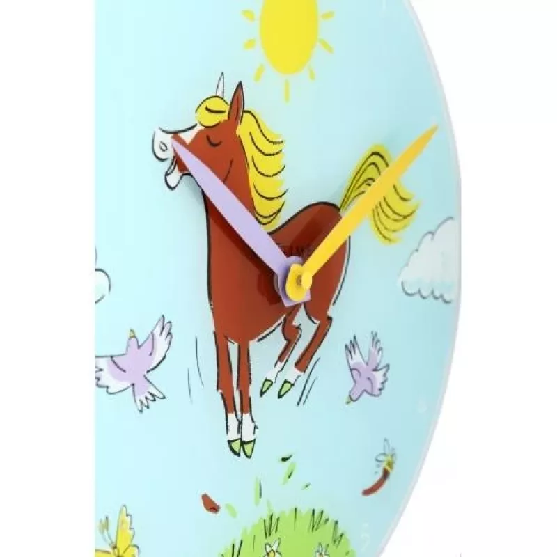 NeXtime klok 8812 Jump for joy, Ø30 cm, Sienas, Zils/ Daudzkrāsains