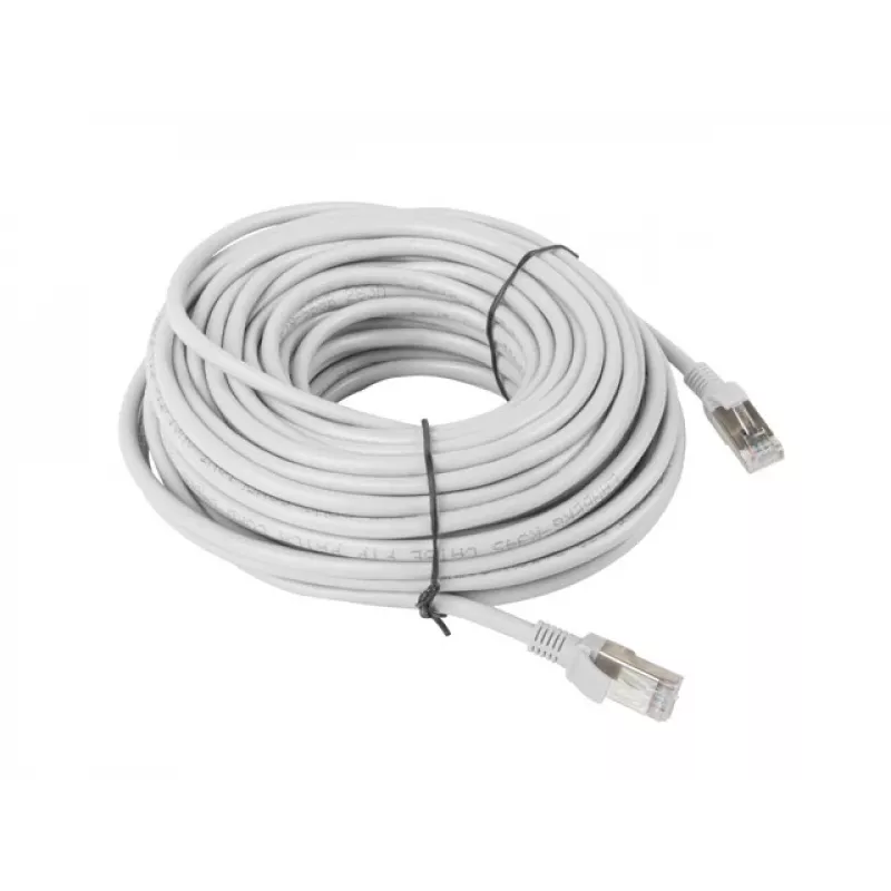LANBERG tīkla kabelis Cat5e U/UTP RJ-45 uz RJ-45 20 m Pelēks, 26 AWG, CCA vadītājs