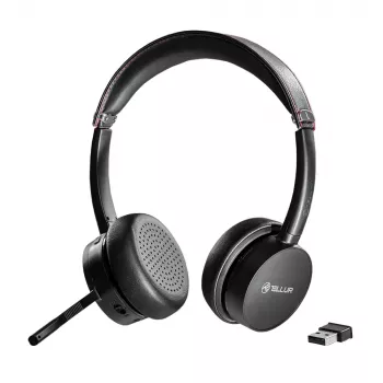 Headset Tellur Voice Pro bezvadu zvanu centra austiņas melnas TLL411007