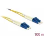 Delock LWL kabelis LC Duplex uz LC Duplex Singlemode OS2 100 m (80161)