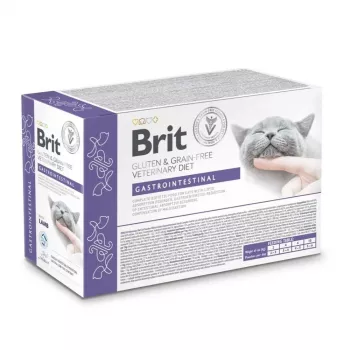 BRIT Veterinary Gastrointestinal Lamb - mitrā kaķu barība - 12x85g