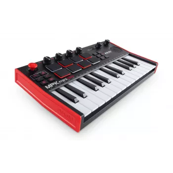MIDI tastatūra Akai MPK Mini Play Mk3 25 taustiņi USB Melns Sarkans