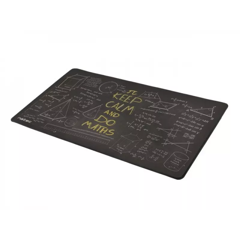 Peles paliktnis Maths Maxi 800x400mm ir Natec produkts no mūsu peles paliktņu klāsta. Izceļas ar melnu apdari, izšķirtspēju 800 x 400 un 3 mm biezumu.