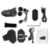 Headset FreedConn R1 PLUS E motociklu Bluetooth domofons, Bluetooth 5.0+EDR, diapazons 1000 m, IP65, FM, 1080p video, 30 h sarunu laiks
