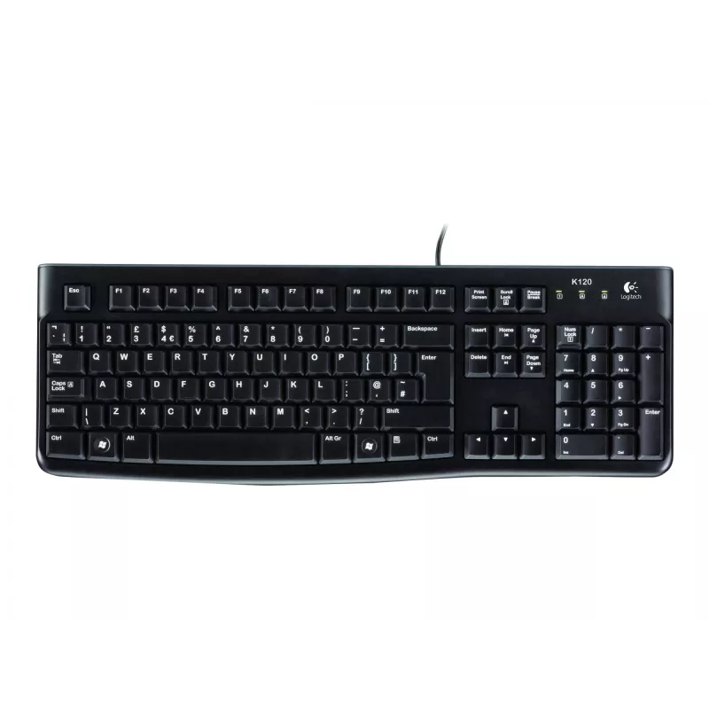 Desktop MK120, vadu, USB, QWERTZ, melns, pele iekļauta