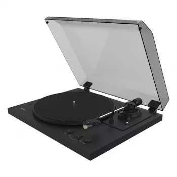 Siksnas piedziņas audio atskaņotājs TEAC TN-175-B Melns