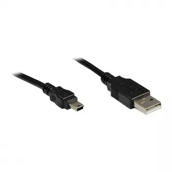 Good Connections savienojuma kabelis USB 2.0 spraudnis A uz Mini-B spraudni 5 kontaktu - melns - 1,8m