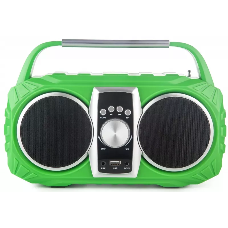 Radio pulkstenis PRIME3 Prime3 APR71GR Neon — modinātājpulkstenis ar FM radio un LED displeju