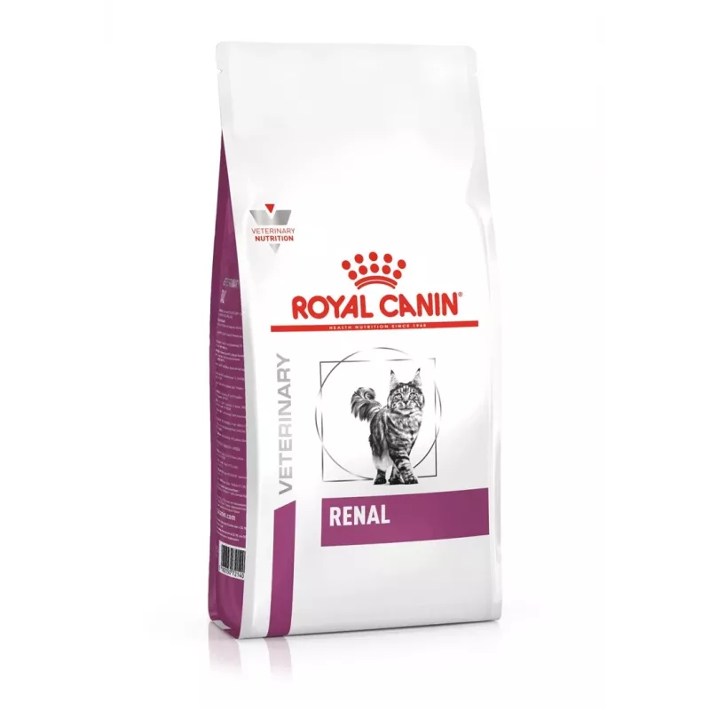 Sausā kaķu barība Royal Canin Renal Adult 2 kg — ar mājputnu garšu, 23% olbaltumvielu, 17% tauku