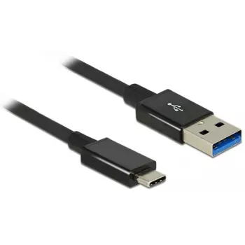 DeLOCK Premium - USB kabelis - 24 kontaktu USB Type C (V) - uz - 9 kontaktu USB Type A (V) - 1,0 m (USB 3.1 Gen2) - melns (83983)