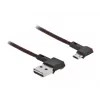 USB kabelis DeLOCK EASY-USB 2.0 A tipa spraudnis uz Micro-B spraudni 0,5 m melns