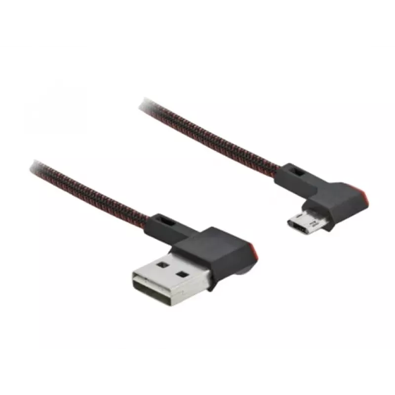 USB kabelis DeLOCK EASY-USB 2.0 A tipa spraudnis uz Micro-B spraudni 0,5 m melns