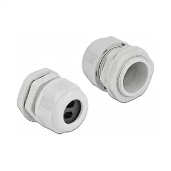 Kabeļu blīvslēgs DeLOCK 60392 pelēks plastmasa 2 gab.