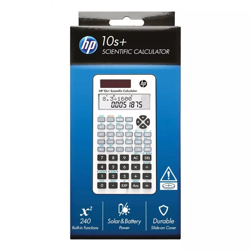 Zinātniskais kalkulators HP 10s+ — 240 funkcijas, 2 rindu displejs