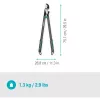 Gardena EnergyCut dārza šķēres ar apvedasmeņiem, melnas/zaļas, tērauda, 5 cm