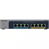 NETGEAR MS108TUP Nepārvaldāms L2 2.5G Ethernet (100/1000/2500) Power over Ethernet (PoE) Pelēks