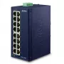 PLANET ISW-1600T tīkla slēdzis Nepārvaldāms Fast Ethernet (10/100) Zils