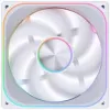 140mm Jonsbo ZA-140W PWM ARGB korpusa ventilators, balts, Infinity Mirror