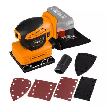 Orbitālā slīpmašīna NEO tools Energy+ 18V 3-in-1