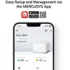 Maršrutētājs MERCUSYS Halo H85X Dual-band Wi‑Fi 6 (802.11ax), 2.4/5 GHz, līdz 2402 Mbps, 3 LAN pieslēgvietas, balts (3 iepakojumā)