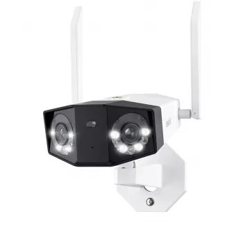 Reolink Duo Series W730 - 4K āra Wi-Fi kamera, divi objektīvi, 180° panorāmas skats, personas/transportlīdzekļa/dzīvnieka noteikšana