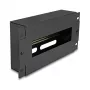 Rack accessory DELOCK 67320 — metal cover strip, Melns, 1 pc