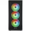 PC korpuss Sharkoon TG6M RGB Tornis Melns