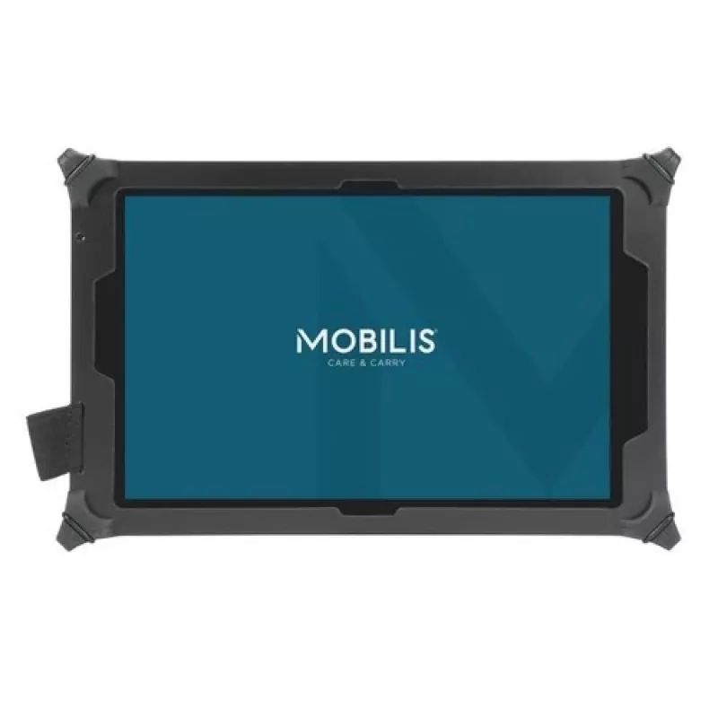 Resist vāciņš priekš Galaxy Tab Acti ar elastīgu rokas siksnu melns