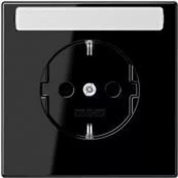 JUNG LS 1520 NA SW Kontaktligzda, tips F, melna (LS1520NASW)