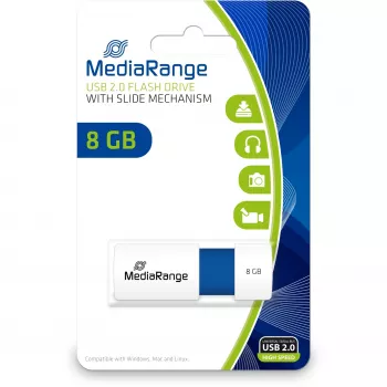 USB zibatmiņa MediaRange 8 GB USB Type-A 2.0 MR971