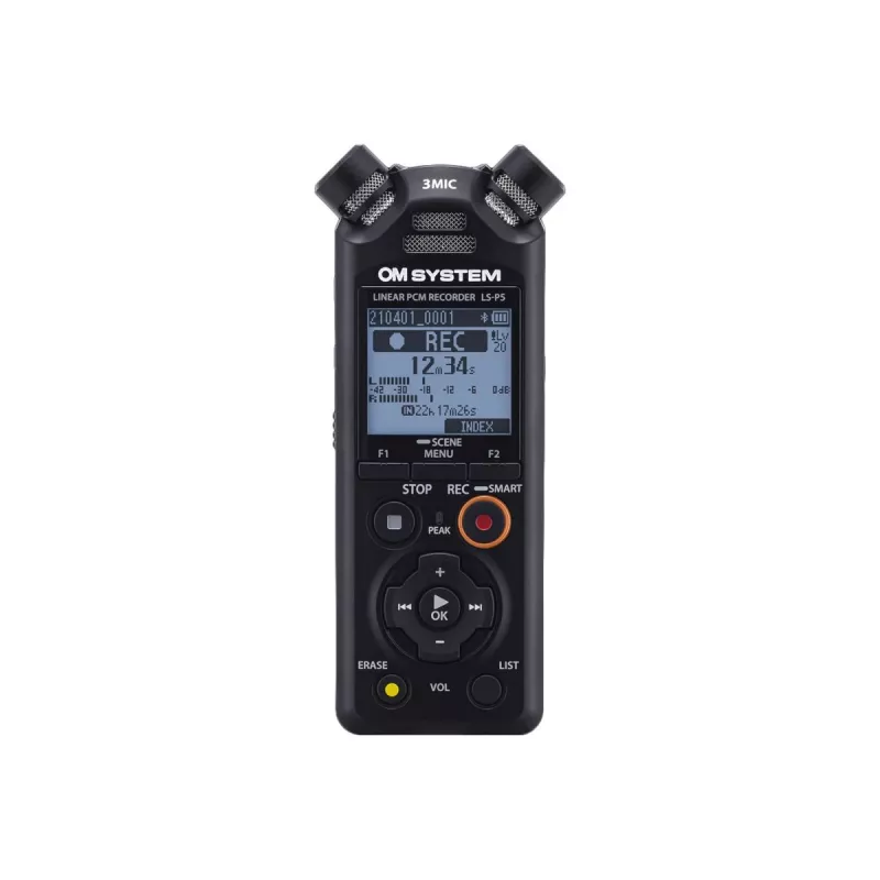 Audio ierakstītājs Olympus LS-P5 Melns 149h ierakstīšanas laiks 72h baterijas darbības laiks