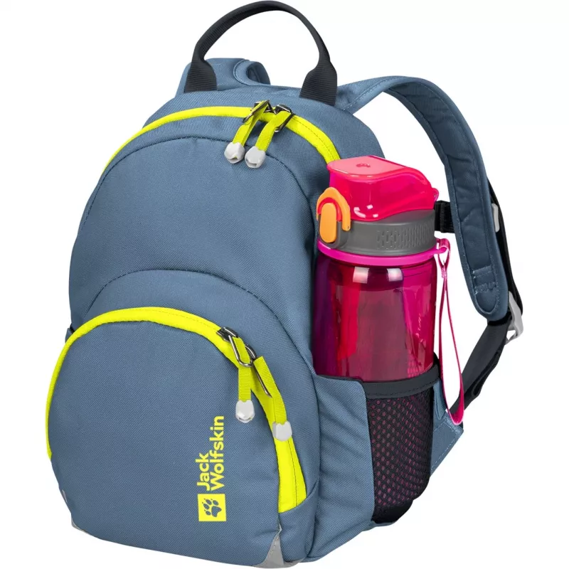 Jack Wolfskin Buttercup mugursoma - zila/neona dzeltena, 4,5 L