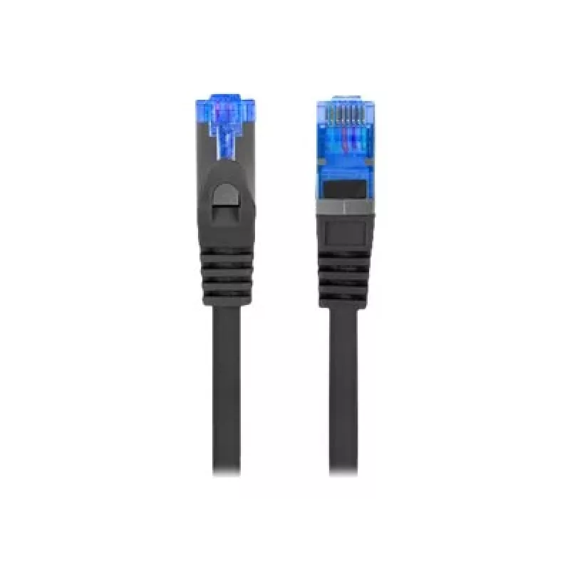 Tīkla kabelis LANBERG PCF6A-10CC-0100-BK — Cat6a S/FTP, 1 m, RJ-45, melns