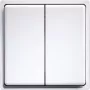 Bezvadu mini spiedpogu slēdzis Eltako FMT55/4-rw balts (MPN 30000262)