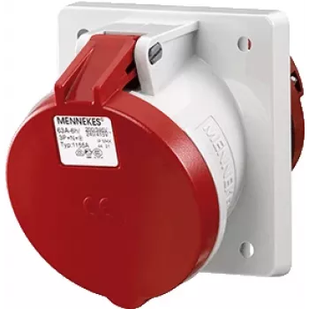 MENNEKES Elektrotechnik GmbH & Co. KG 1155A kontaktligzda, sarkana - balta (1155A)