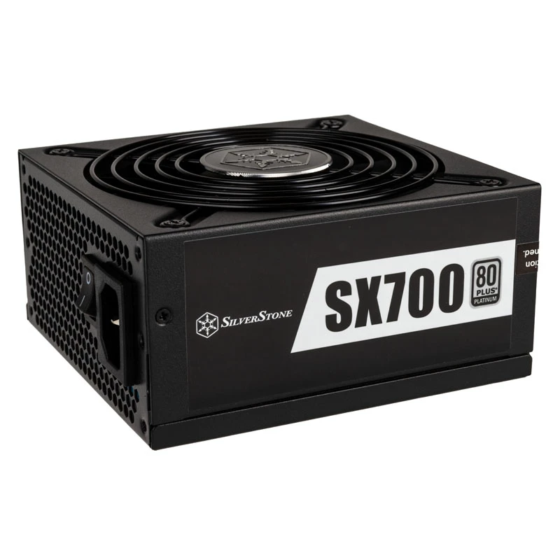 SilverStone SFX Series SX700-LPT - V1.1 - Barošanas bloks (iekšējais) - ATX12V 2.4/ EPS12V / SFX-L - 80 PLUS Platinum - AC 120/230 V - 700 Watt - aktīvs PFC - Melns