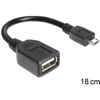USB kabelis Micro-USB B USB A DeLOCK 83293 0,18 m