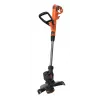 Black & Decker BESTA525-QS, zāles trimeris, 25 cm, neilona aukla, D veida rokturis, 1,6 mm, 10 m