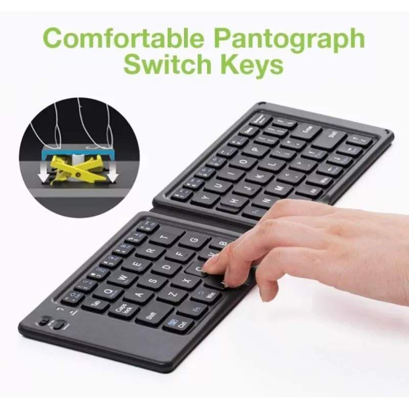 Bluetooth 3.0 salokāma bezvadu tastatūra