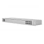 Pārvaldīts L2 tīkla slēdzis UBIQUITI USW-Aggregation — 8 SFP+ sloti, 10G atbalsts, bez ventilatora, 1U statīvā, sudraba