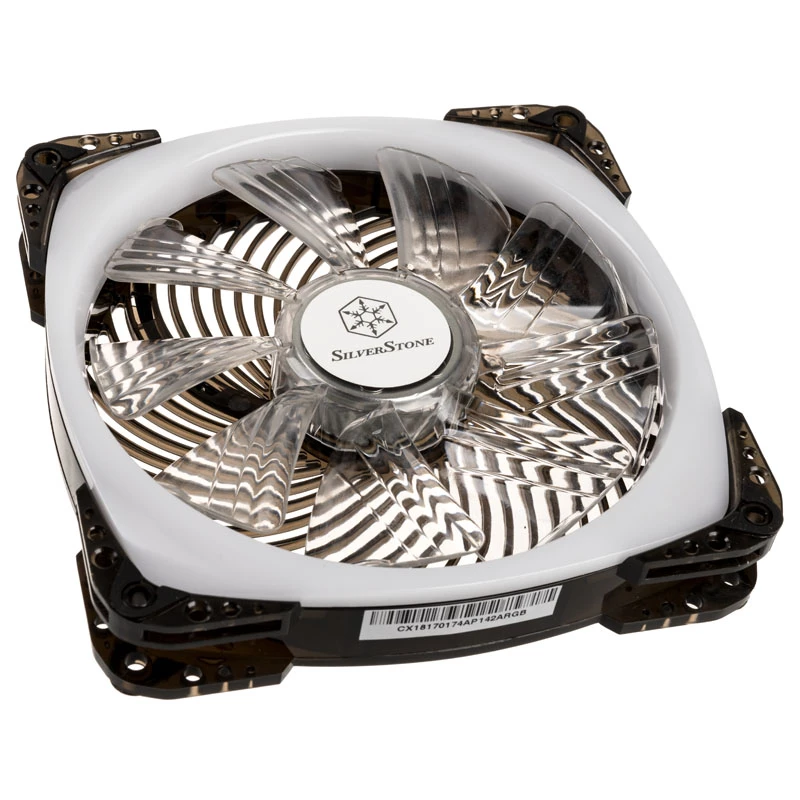 SilverStone SST-AP124-ARGB 120mm ARGB korpusa ventilators - Melns