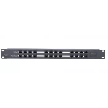 Extralink PoE inžektors 12 portu, 12x 100Mb/s RJ45, piestiprināms pie statīva