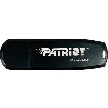 USB zibatmiņa PATRIOT 32 GB USB Type-A 3.2 Gen 1 melna, 80 MB/s, kabatas atslēgu gredzens